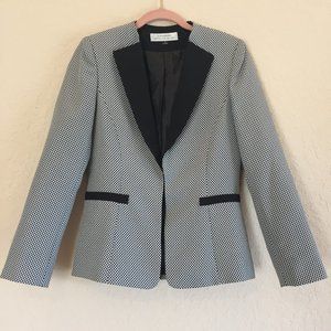 Tahari Arthur S Levine Black & White Jacket Sz 4